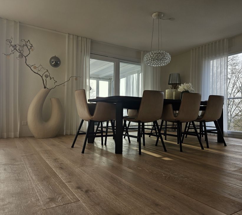 Scherrer AG - Bodenbeläge - Teppich - Teppichboden - textile Bodenbeläge - Vinyl - PVC - Kautschuk - elastische Bodenbeläge - Parkett - Holzboden - Echtholz - Laminat - Laminatboden - Holzoptik - Reinigungsmittel - Reinigungslösungen - Hygiene - Bauaustrocknung - Bautrocknung - Entfeuchtung - Showroom - Ausstellung - Produktpräsentation - Kundenservice